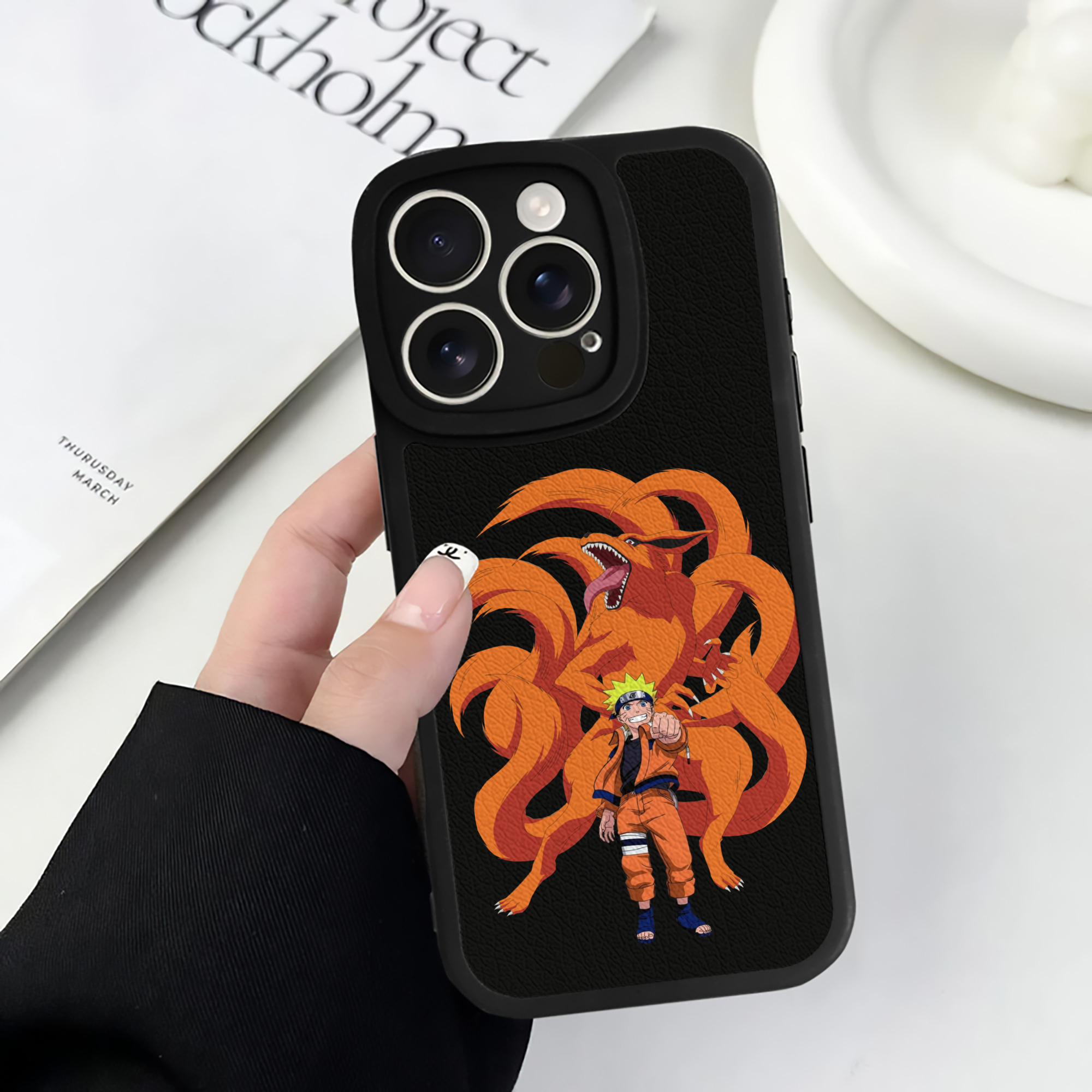 （画像用） NARUTO -ナルト- うずまき ナルト Uzumaki Naruto 【iPhone 16シリーズ対応】シリコンスマホケース（レザー調） 材質：シリコン